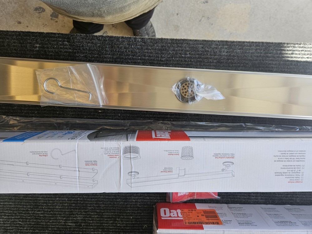 Brand New Oatey Designline 36" Linear Drain With Square Pattern