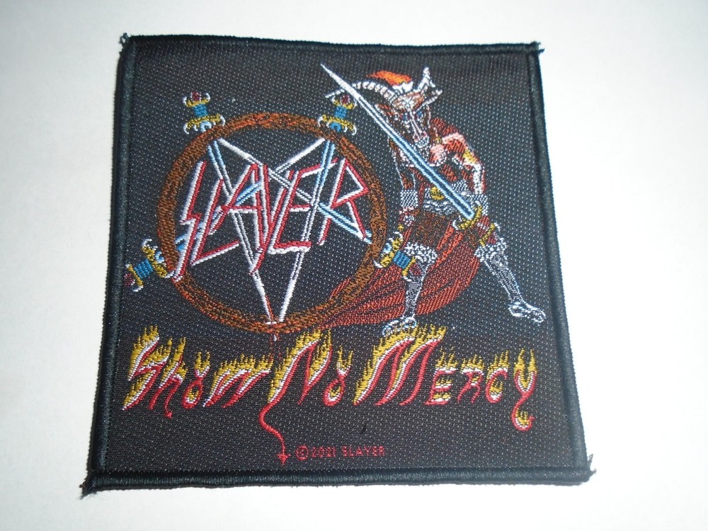 SLAYER SHOW NO MERCY WOVEN PATCH