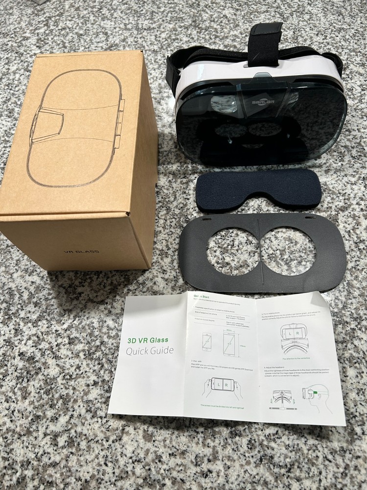 Sarlar 3D Virtual Reality Glasses, complete, opened box