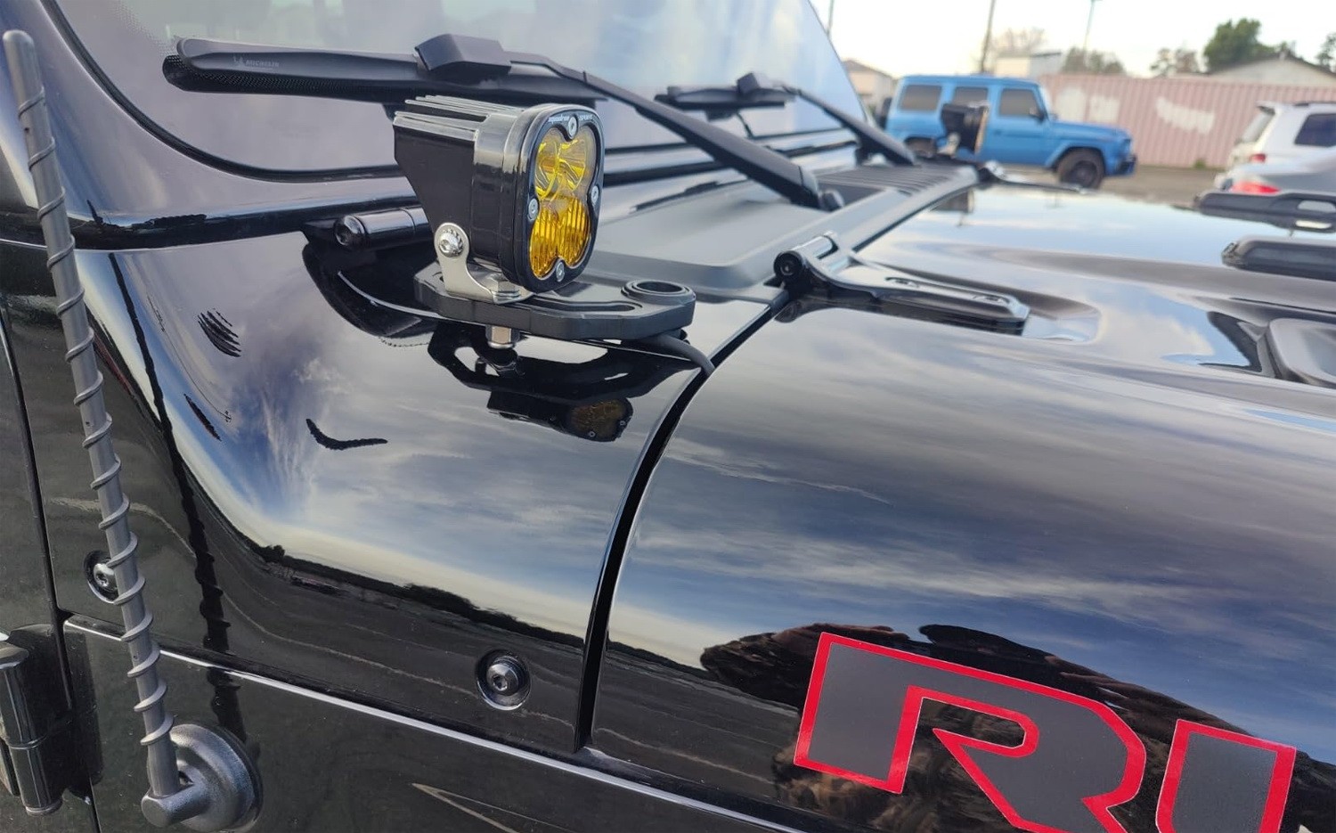 Hood Mount Ditch Pod Light Bracket Hardware For Jeep 18+ Wrangler, 20+ Gladiator