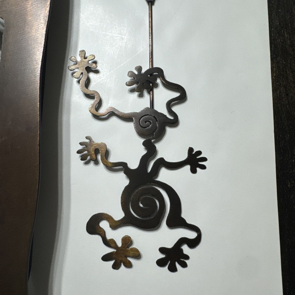 Heavy Metal Rectangular Shaped Clock MCM With Pendulum