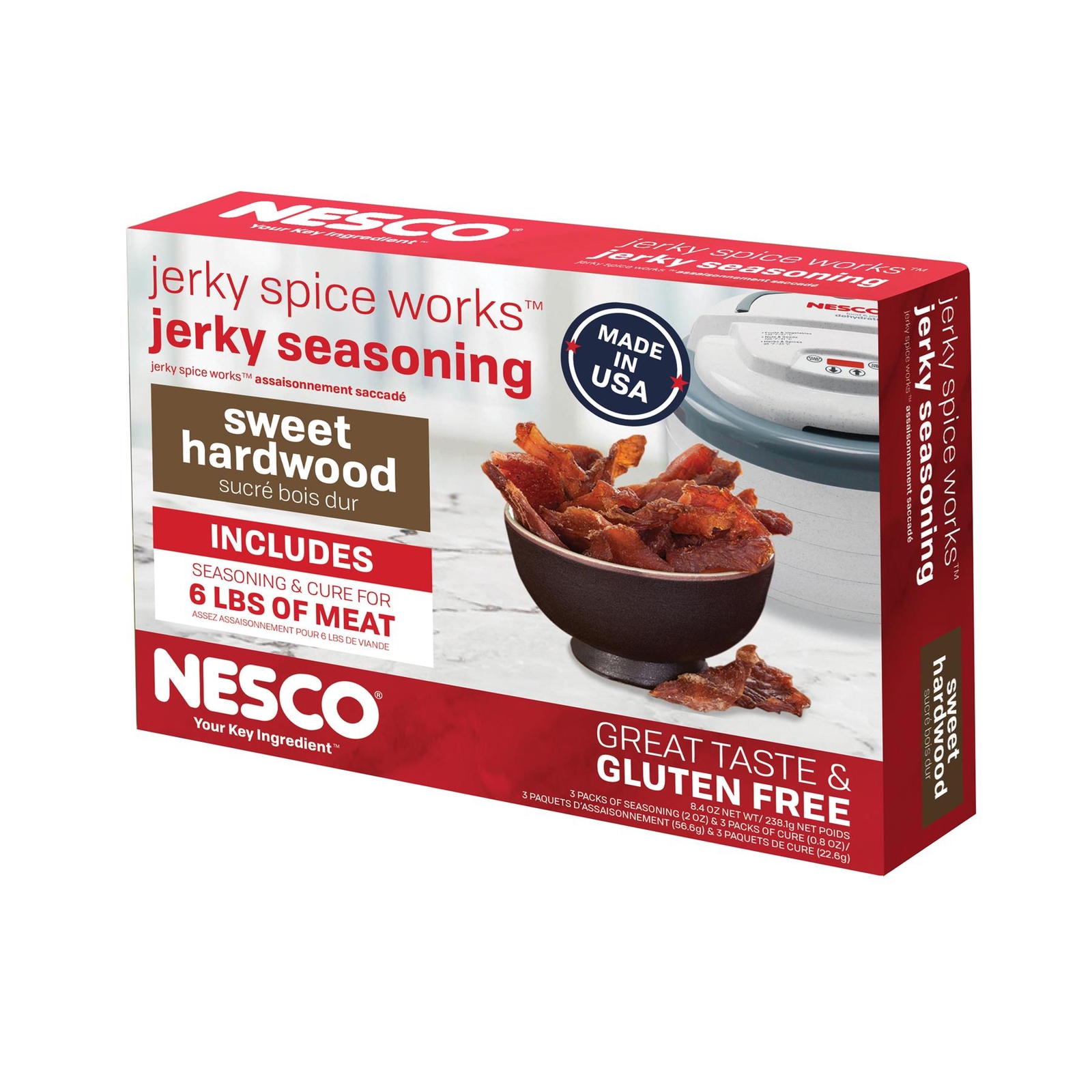 Jerky Spice Works 3 Pack - Sweet Hardwood Flavor Beef Jerky Seasoning By Nesco
