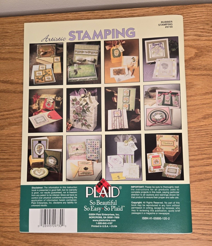 Donna Dewberry rubber stamping patterns instructions PLAID 9730