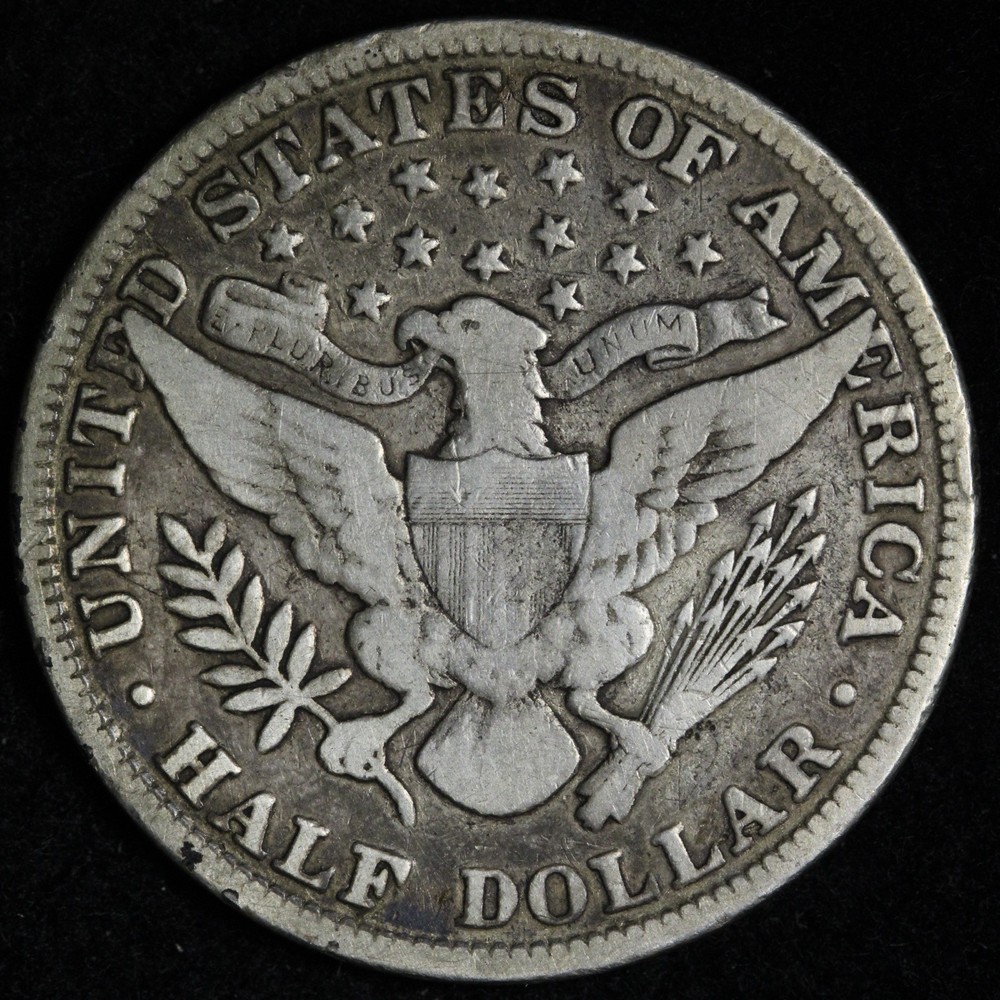 1899 Barber Silver Half Dollar FINE E342 JWNT