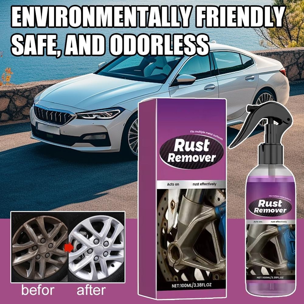 Car Rust Removal Spray Rust Remover Rust Inhibitor Derusting Spray Multipurpos ☆