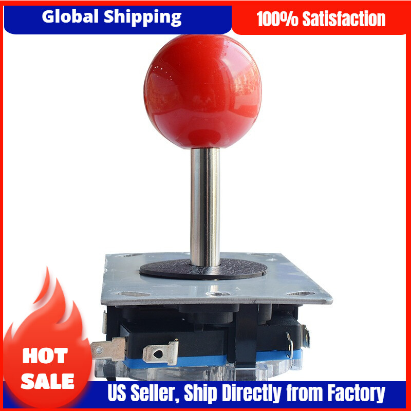 Handle Joystick Arcade Game Controller with Red Ball Handle Short Shaft