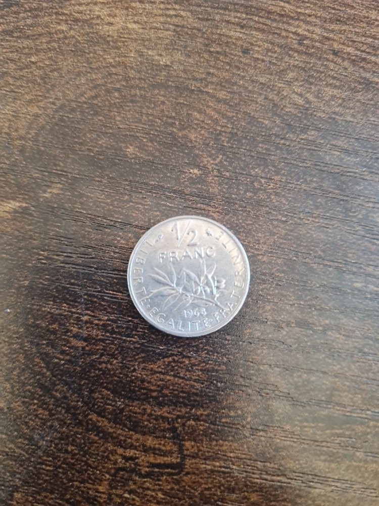 1968 French 🇫🇷 1/2 Franc