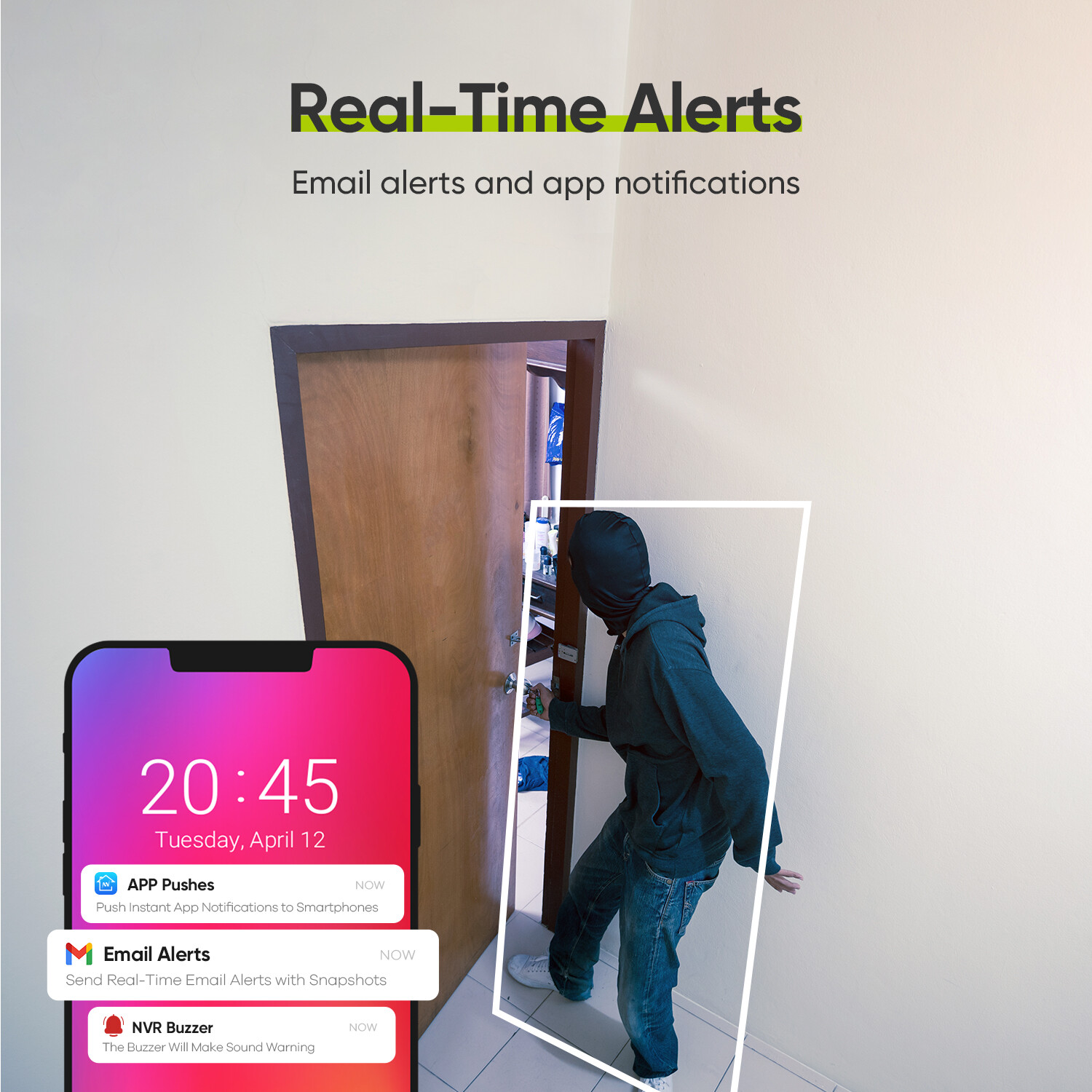 SANNCE 8CH 8MP NVR 4K HD POE IP Home Video Recorder for Security Camera System