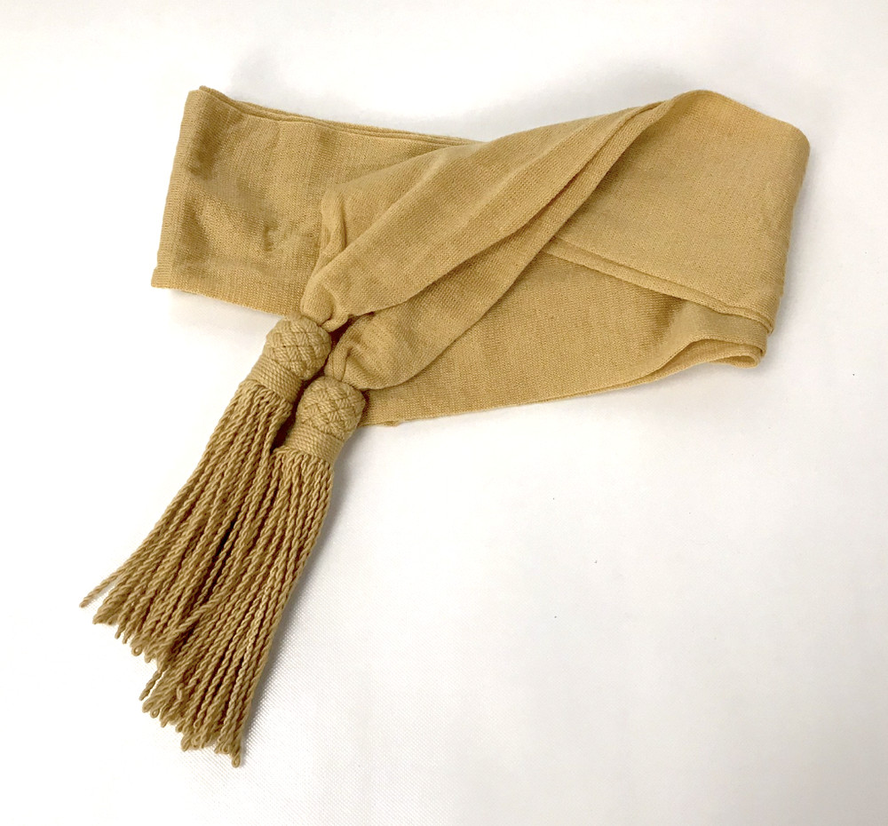 Wool Sash - Buff Color - Reenactment
