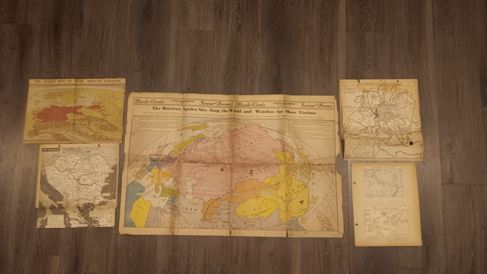Strategic Aerial WW2 Illustrated Maps
