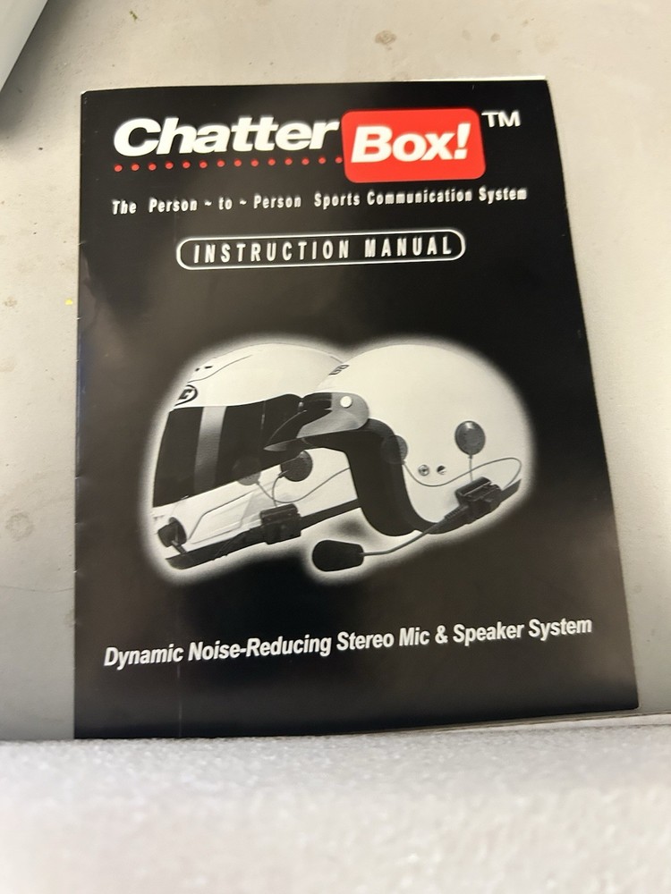 Chatter Box Dynamic Noise-Reducing Stereo Mic & Speaker System CBDNRFHSB EM12A