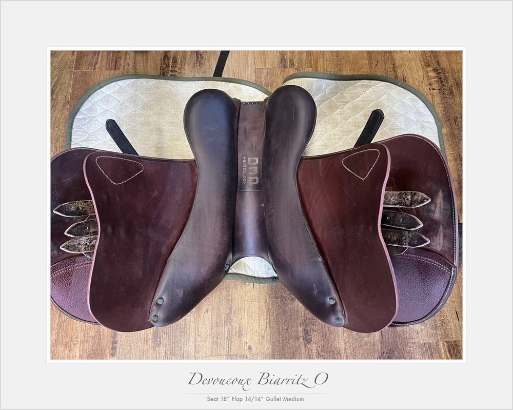Devoucoux Biarittz O Jump Saddle. 18” M