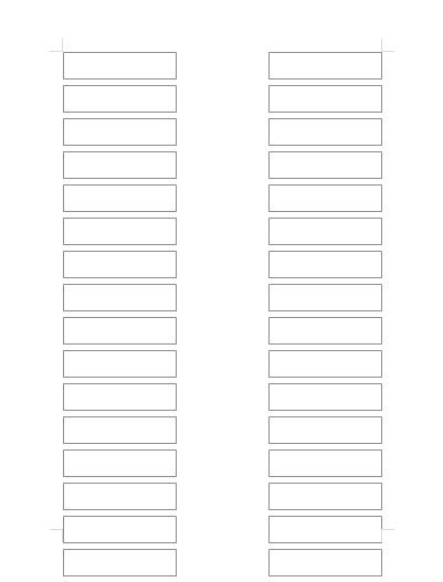 White Binder Organizing Label Inserts (800 Inserts)