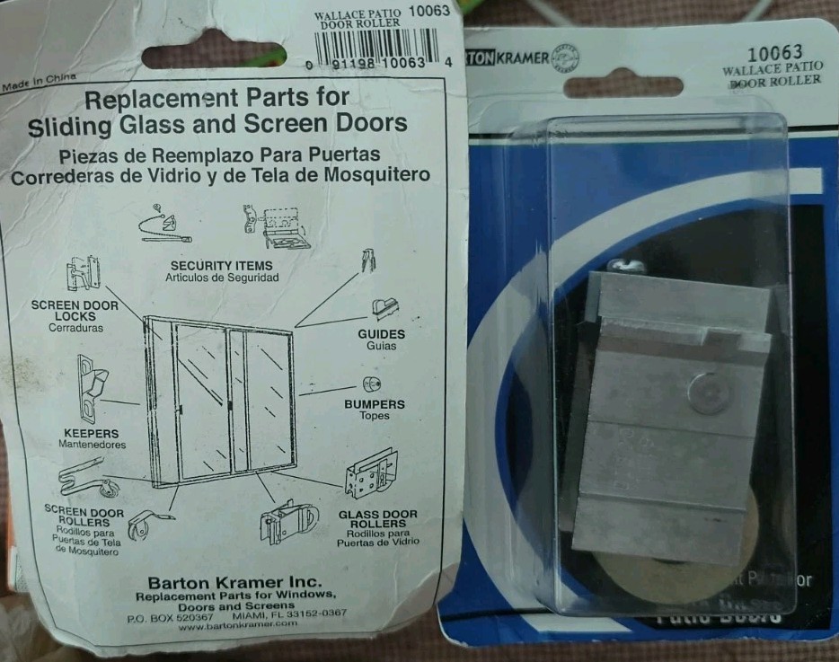 2 Barton Kramer Wallace Sliding Glass Door Replacement Roller