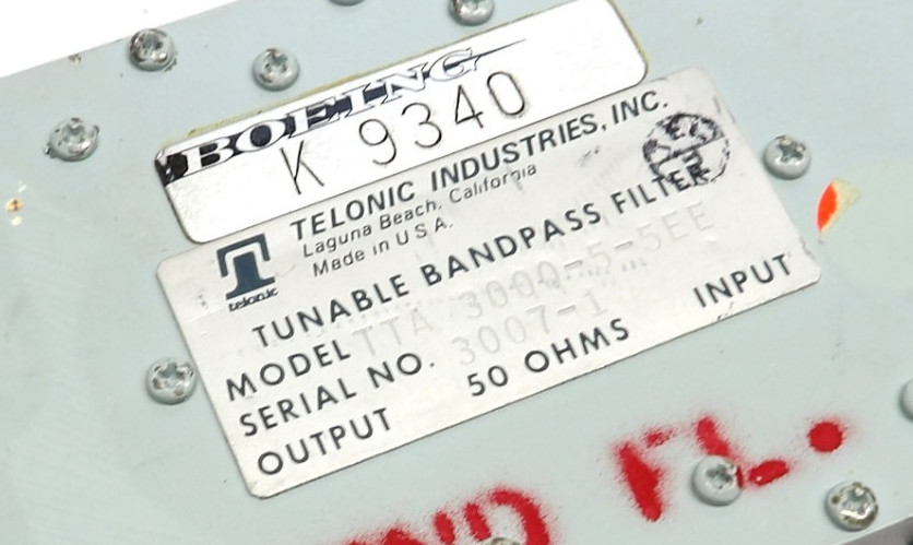 Telonic TTF 3000-5-5EE Tunable Bandpass Filter