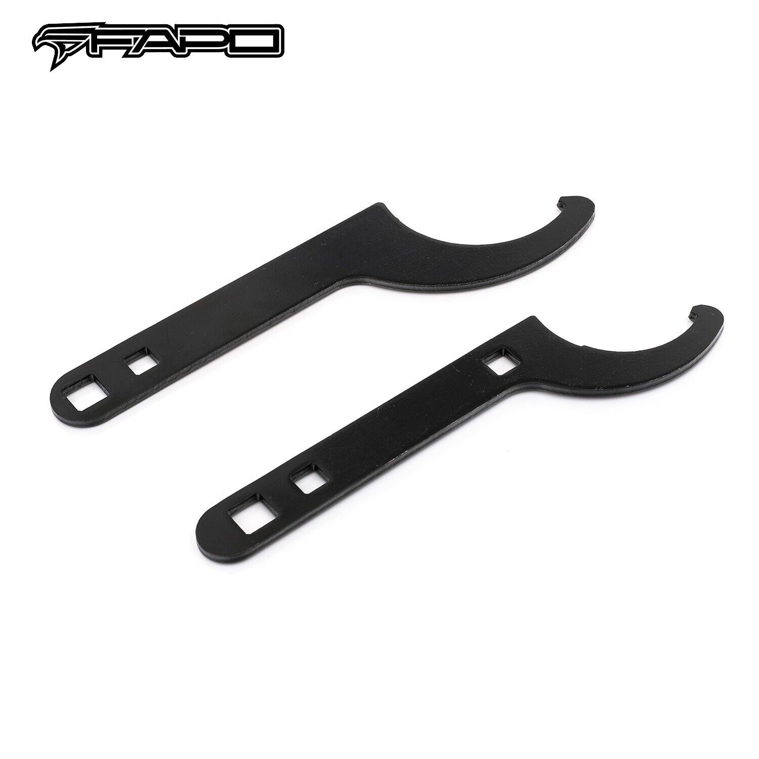 FAPO Universal Coilover Wrench Spanner Adjustment tool 2 PCS Black Aftermarket
