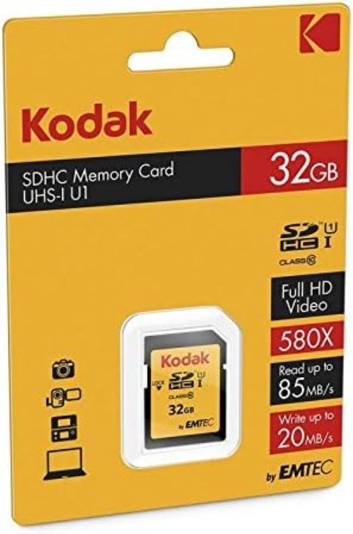 32GB SDHC Card with 85MB/s Read Speed for Capture Efficiency