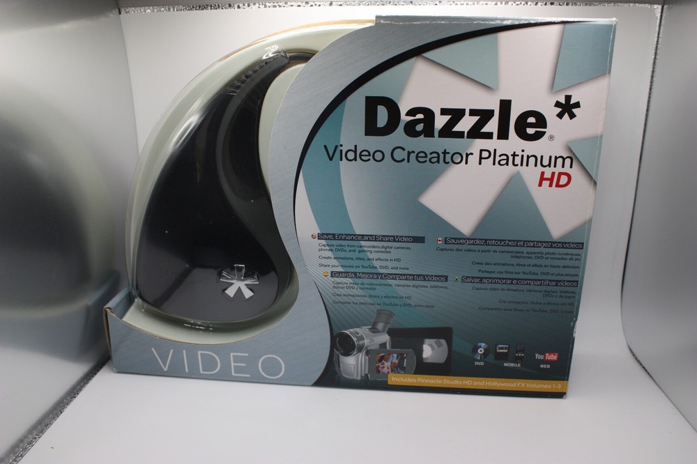 Dazzle Video Creator Platinum HD Capture +Pinnacle Studio HD 15 PC USB