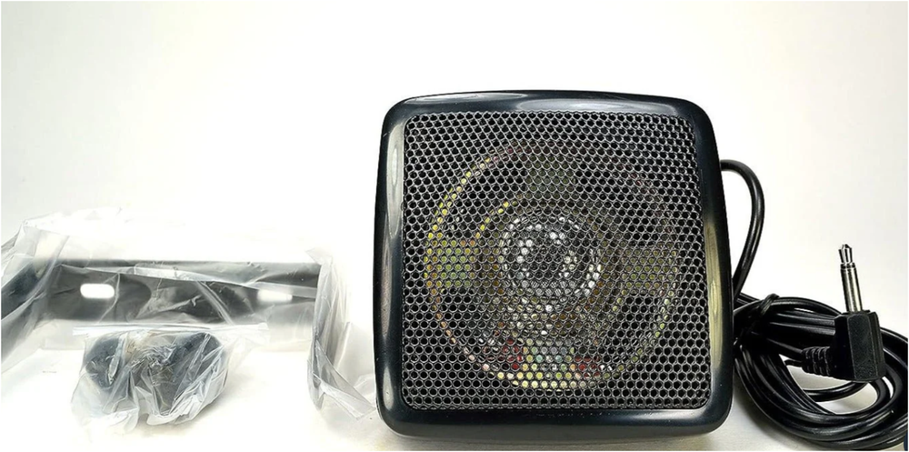 Workman K8 Wedge Shaped 2 3/4" External CB Speaker with Bracket & 3.5mm plug