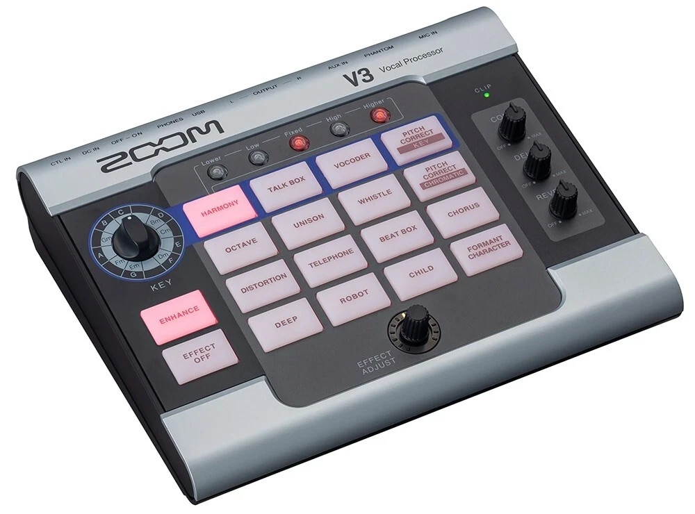 ZOOM V3 Vocal Processor Voice Effects Voice Changer Multi-Effect