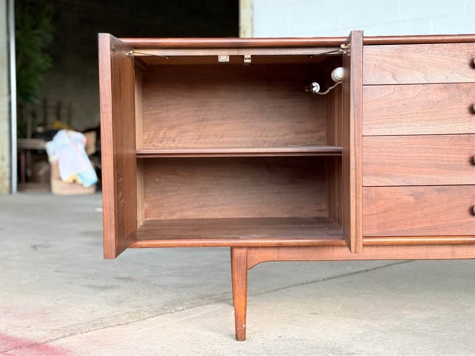 Mid-Century Modern Drexel Declaration Walnut Sideboard