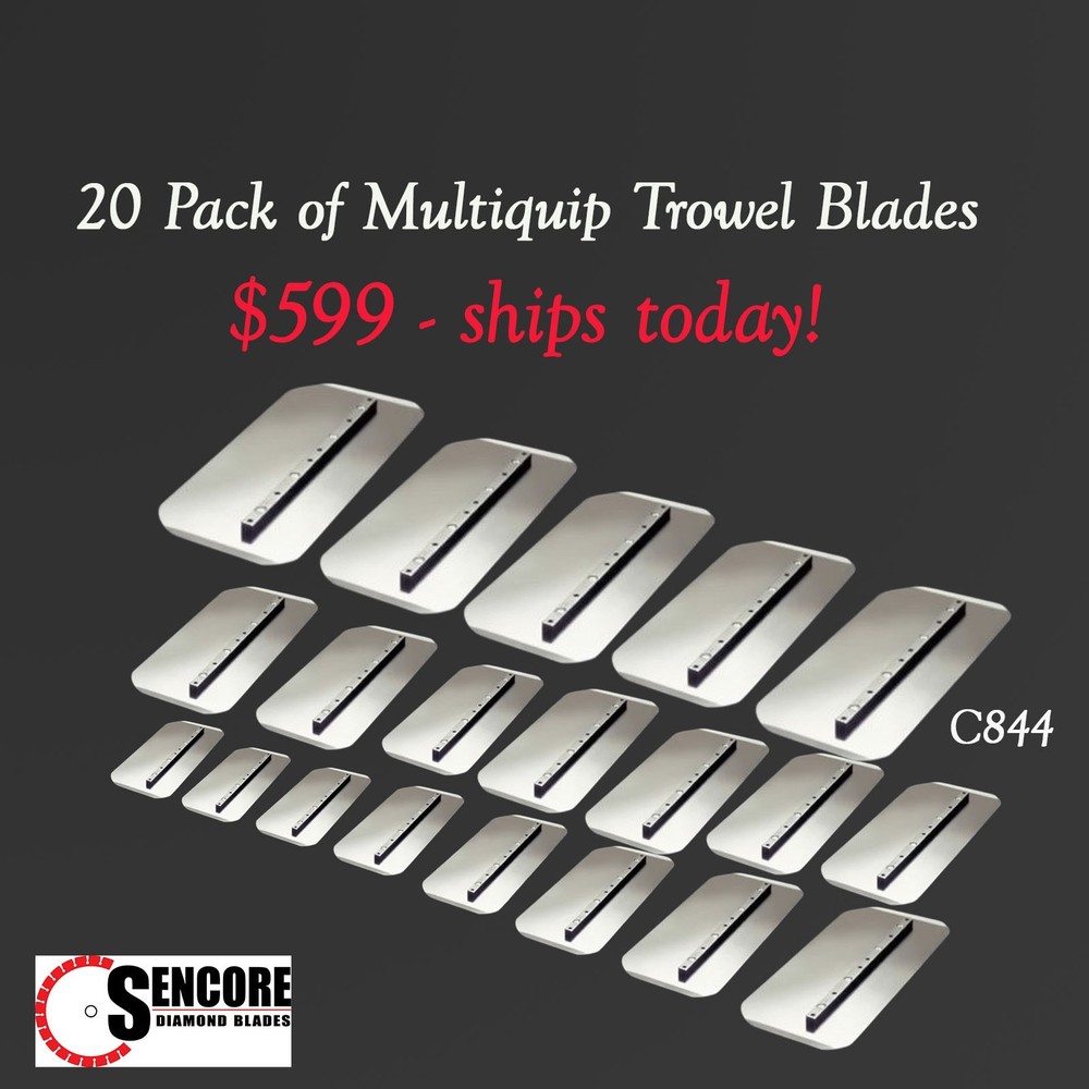 Multiquip Power Trowel Blades (20 Pack)