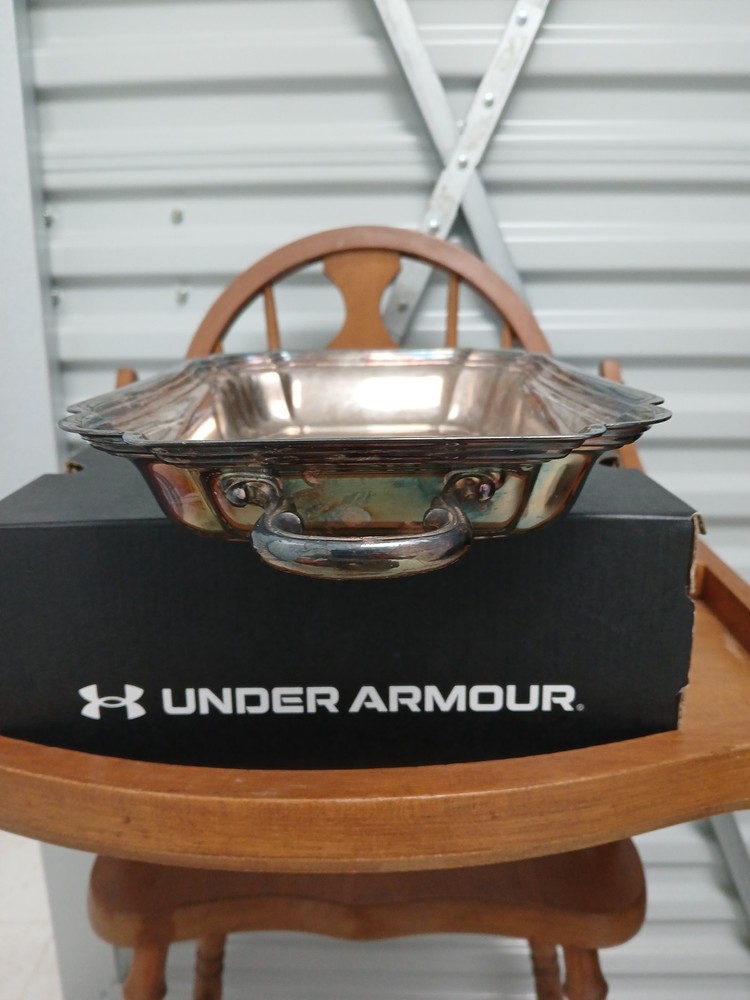 Vintage Chadwick Silverplated Rectangular Serving Dish w/ Handles Tray Serve SU