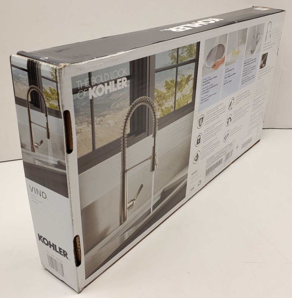 KOHLER VIND Semi-Professional Pull-Down Kitchen Faucet STAINLESS STEEL