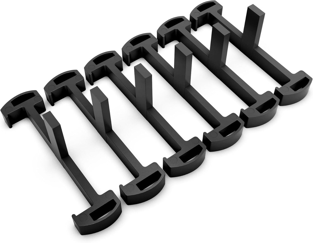Plastic Clip for Linear Drain, Tile Tray Supporter, Black Plastic Drain Clips...