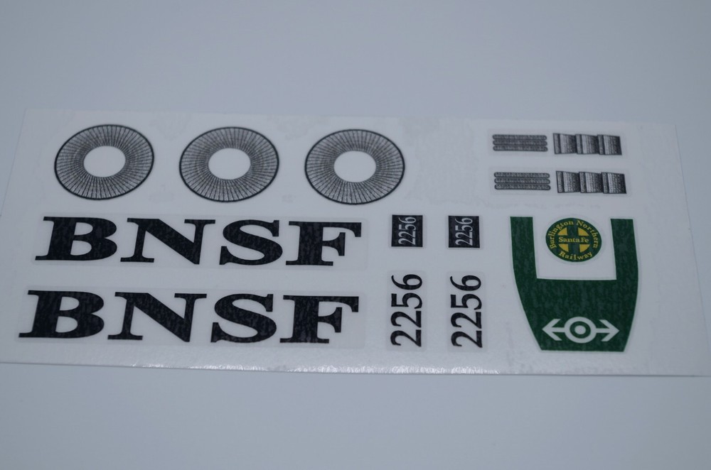 Custom Replacement Stickers for 10133 BNSF GP-38 GP38