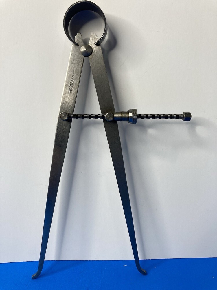 ALYCO 9 1/4" Long Yankee Spring Inside Caliper Flat Leg - Solid Nut - SPAIN VTG