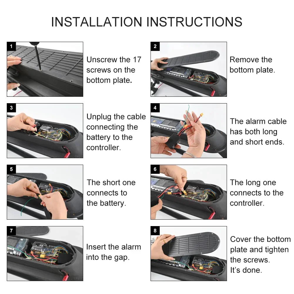 For Ninebot max G30 G30D E-Scooter Wireless Remote Control AntiTheft Alarm ACUS