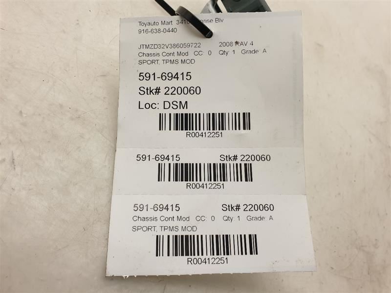 08 TOYOTA RAV 4 TPMS CONTROL ECM