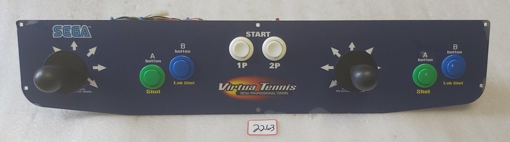 SEGA VIRTUA TENNIS Arcade Game CONTROL PANEL Assembly (2263)