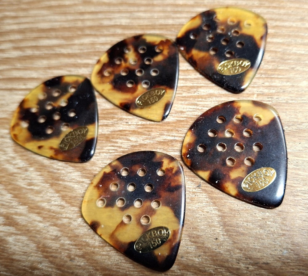 Pickboy Pos A Grip Shell Celluloid Guitar Picks - 5 Picks  1.50 mm