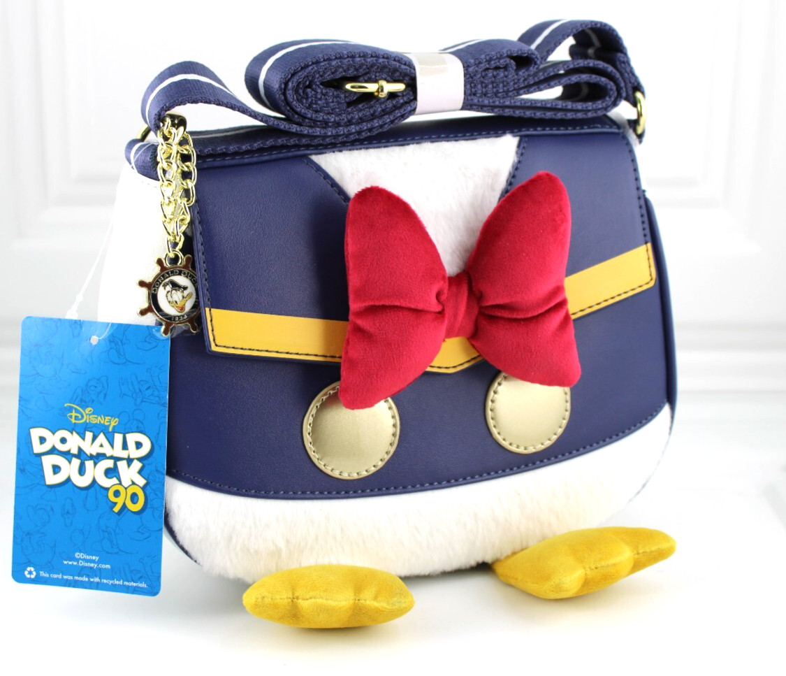 Disney Donald Duck Figural Crossbody Bag Her Universe Faux Leather New 2024