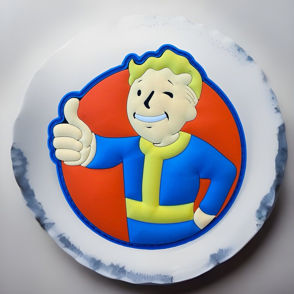 Fallout Boy Rubber PVC Hook/Loop Morale Patch Glow In The Dark