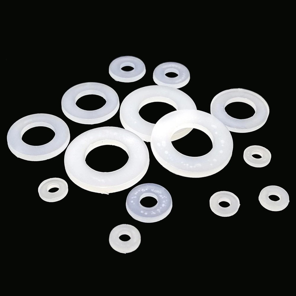 500PCS White Nylon Flat Washers Must Have Sealing Solution for Professionals