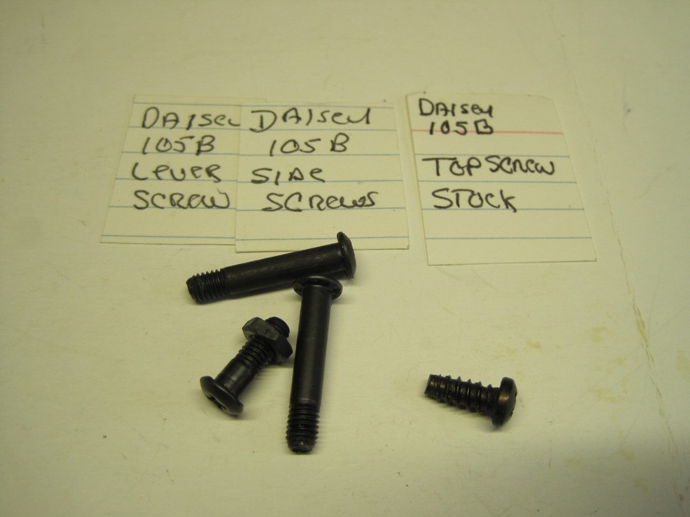 Daisey Model 105B Screw Set - Black - Excellent