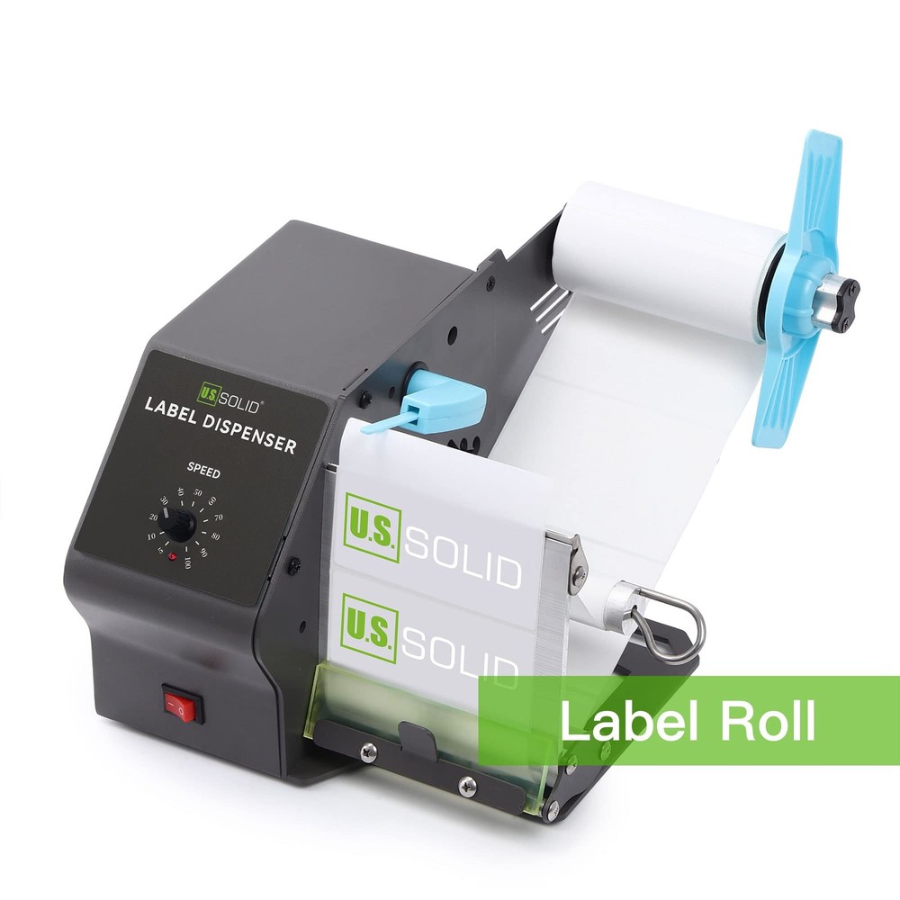 U.S. Solid Automatic Label Dispenser 11 in Roll Diameter 4.7 in Width