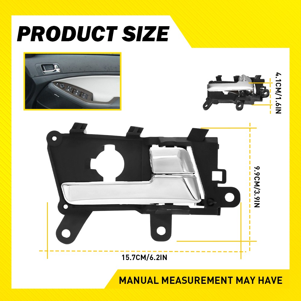 2PCS Interior Door Handle Front Driver & Passenger Side For Kia Optima 2011-2013