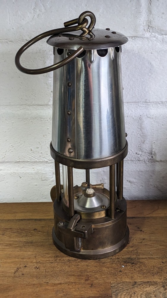 Protector Type 6 Miners Lamp with Working Relighter, Serviced Unissued 1995