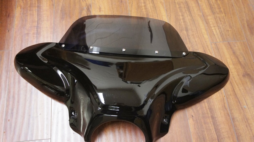 Low Profile 8" Replacement Tinted Windshield for Mutazu 34" Universal Batwing
