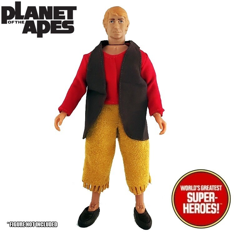 Mego Planet of the Apes Alan Verdon Red Brown Shirt For POTA TV Show 8” Figure