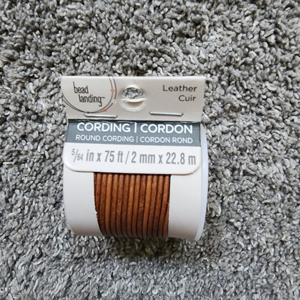 Bead Landing Leather Cording MULTIPLE SIZES