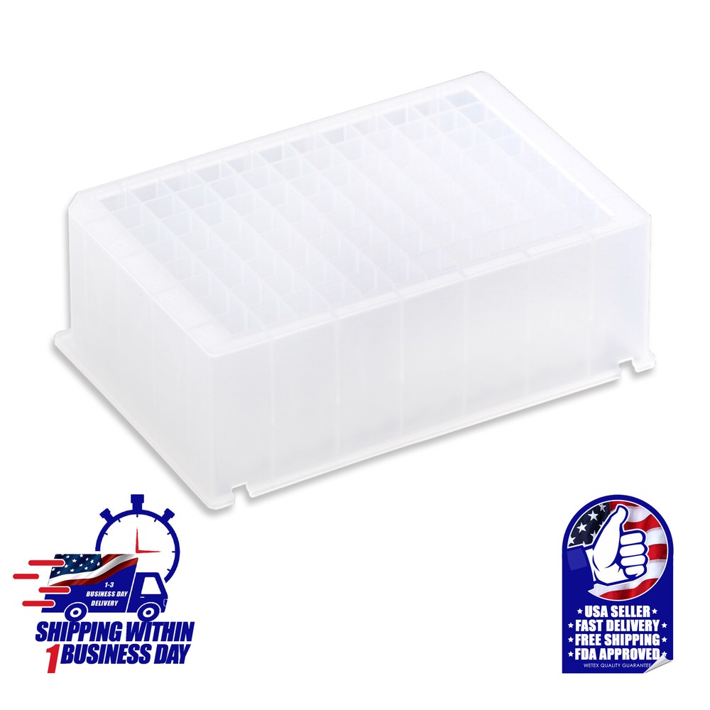 PRECISION LABWARE: 2.2ML DEEP WELL PLATES 96, V BOTTOM, EXP 6/2027