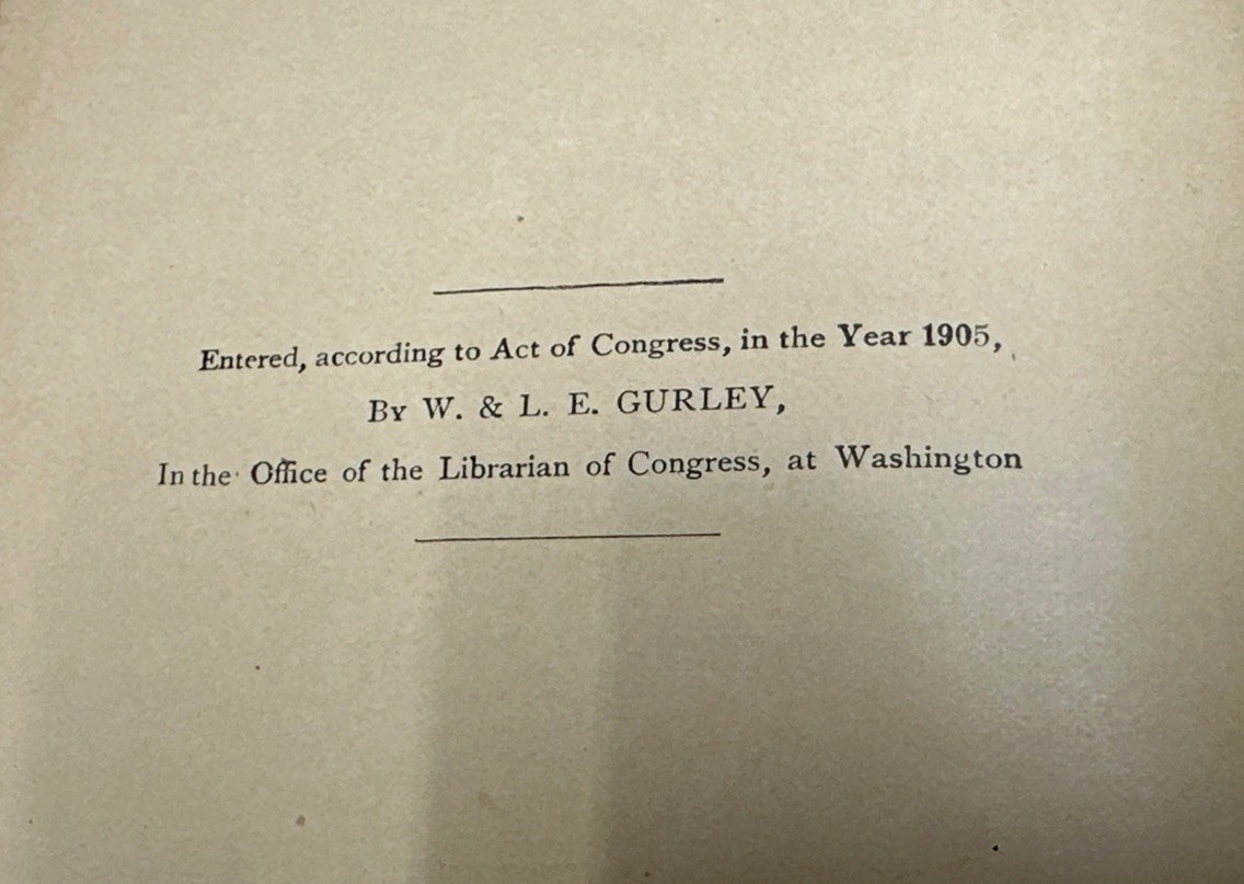 1905 Gurley’s Manual of American Engineers’ and Surveyors’ Instruments 38th Ed.