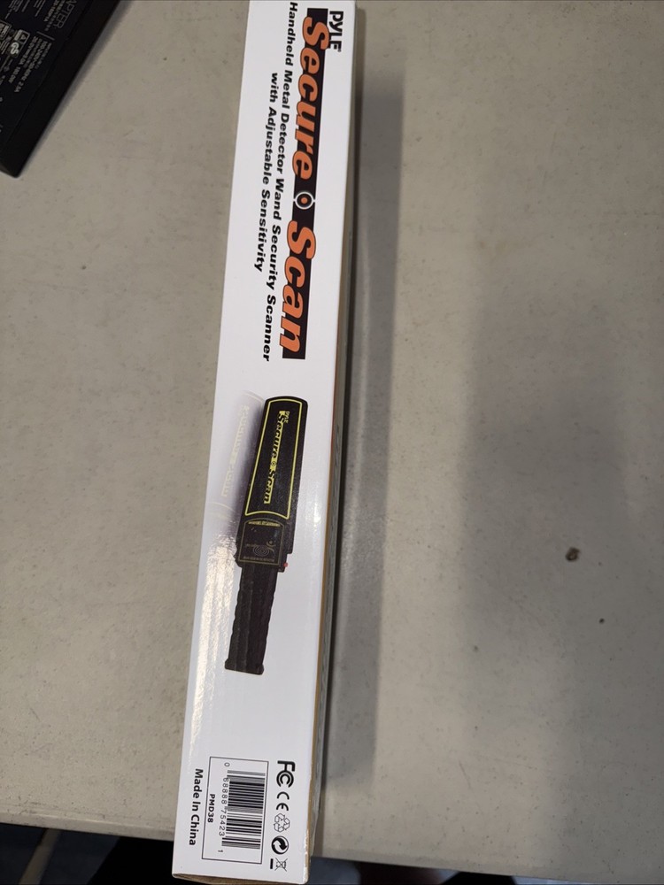 Pyle Secure Scan Handheld Metal Detector Wand Event Security Safety Scanner