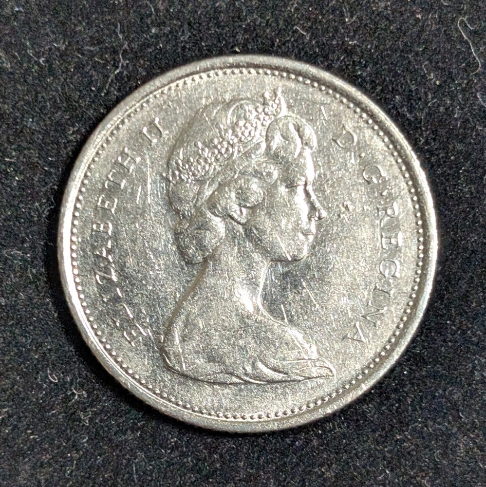 1975 Canada 25 Cents Circulated KM# 62b