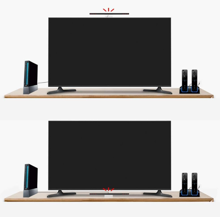 Aokin Sensor Bar for Wii, Replacement Wired Infrared Ray Sensor Bar for Nint...